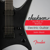 Jackson Pro Plus XT Warrior WR HT6 Baritone Electric Guitar (Black) with Case