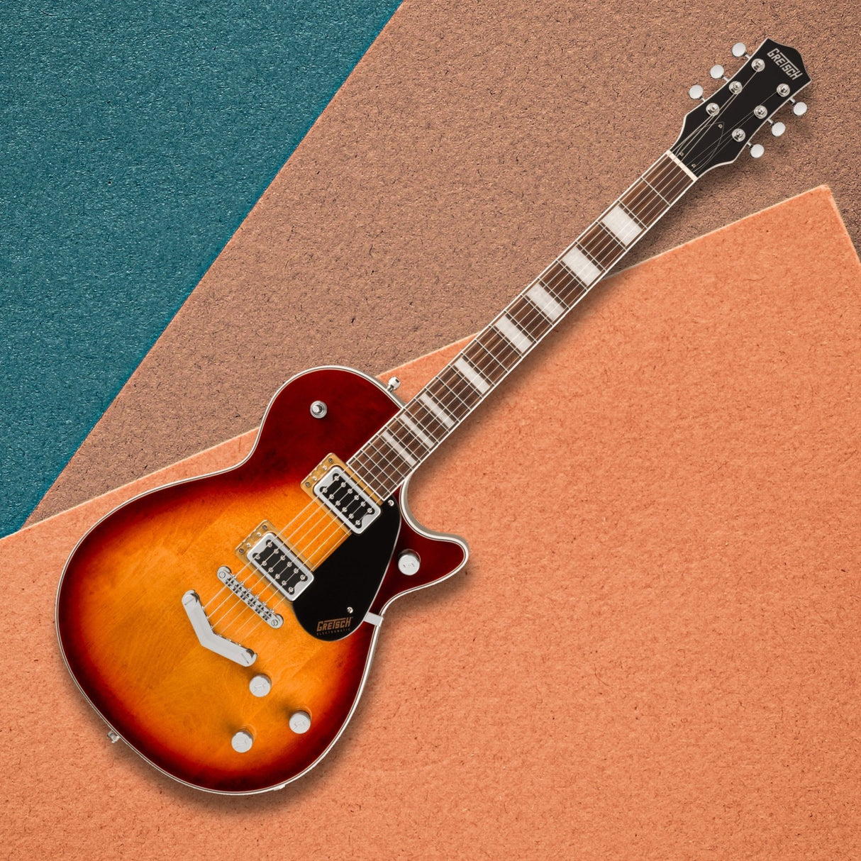 Gretsch G5220 Electromatic Jet BT Single Cut Sweet Tea Electric Guitar Bundle