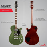 Gretsch G5220 Electromatic Jet BT Single Cut Olive Metallic Guitar Bundle