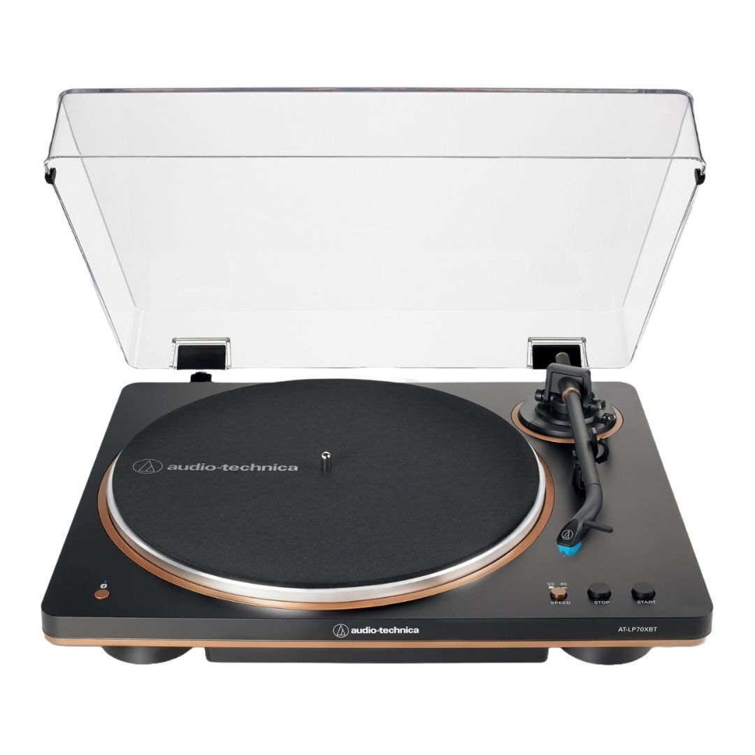 Audio-Technica AT-LP70XBT-BZ Fully Automatic Belt-Drive Bluetooth Turntable