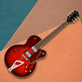 Gretsch G2420 Streamliner Hollow Body Electric Guitar (Claret Burst) with Bundle