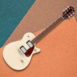 Gretsch Streamliner Jet Club Single-Cut Electric Guitar (Vintage White) Bundle