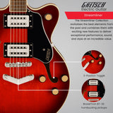 Gretsch G2655 Streamliner Center Block Jr. Electric Guitar (Burst) with Case