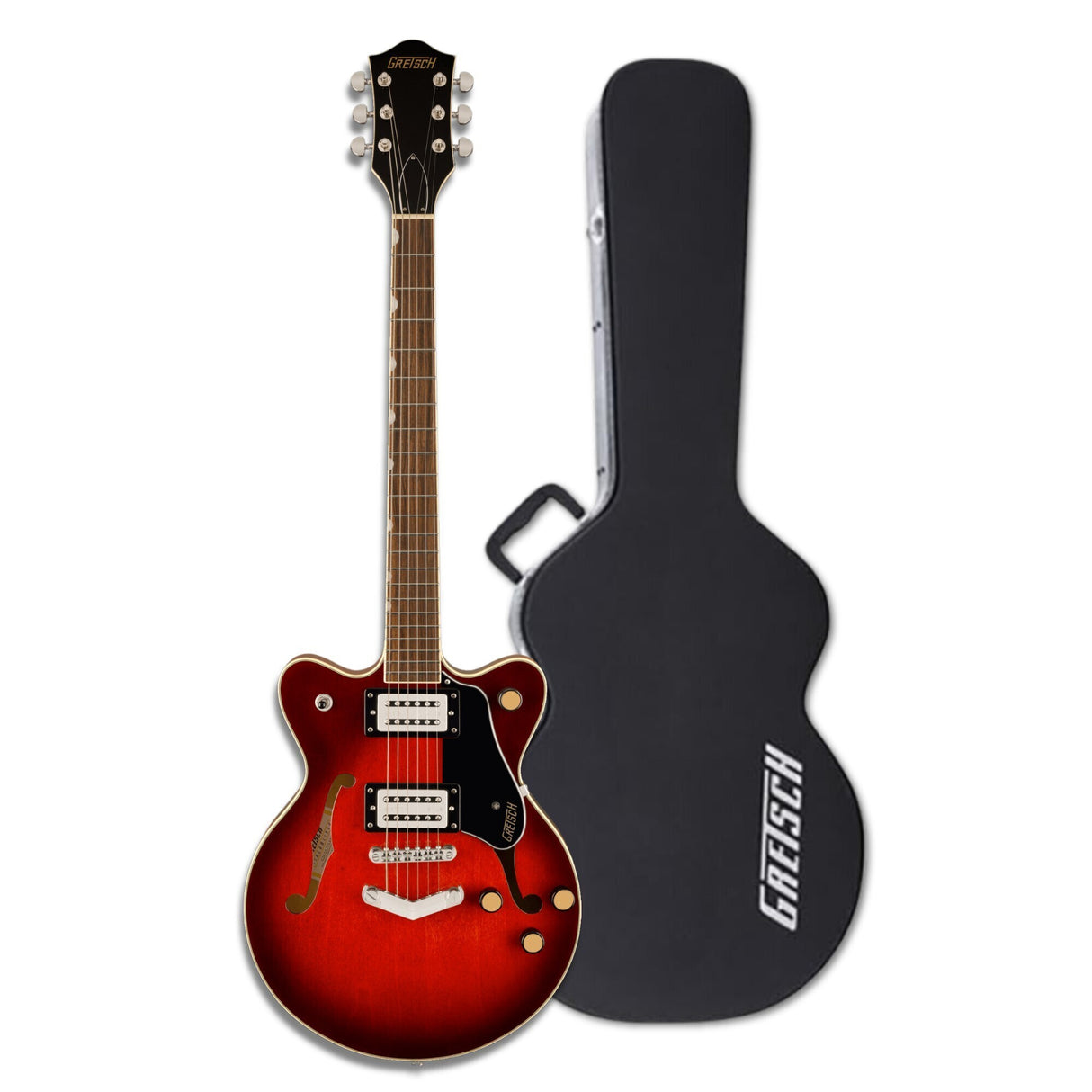 Gretsch G2655 Streamliner Center Block Jr. Electric Guitar (Burst) with Case
