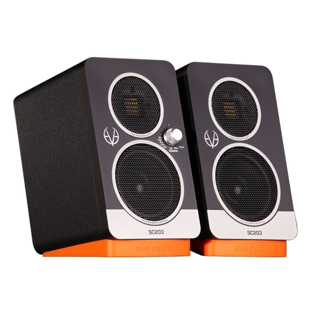 EVE Audio SC203 Master-Slave Compact Active Speakers for Detailed Sound (Pair)