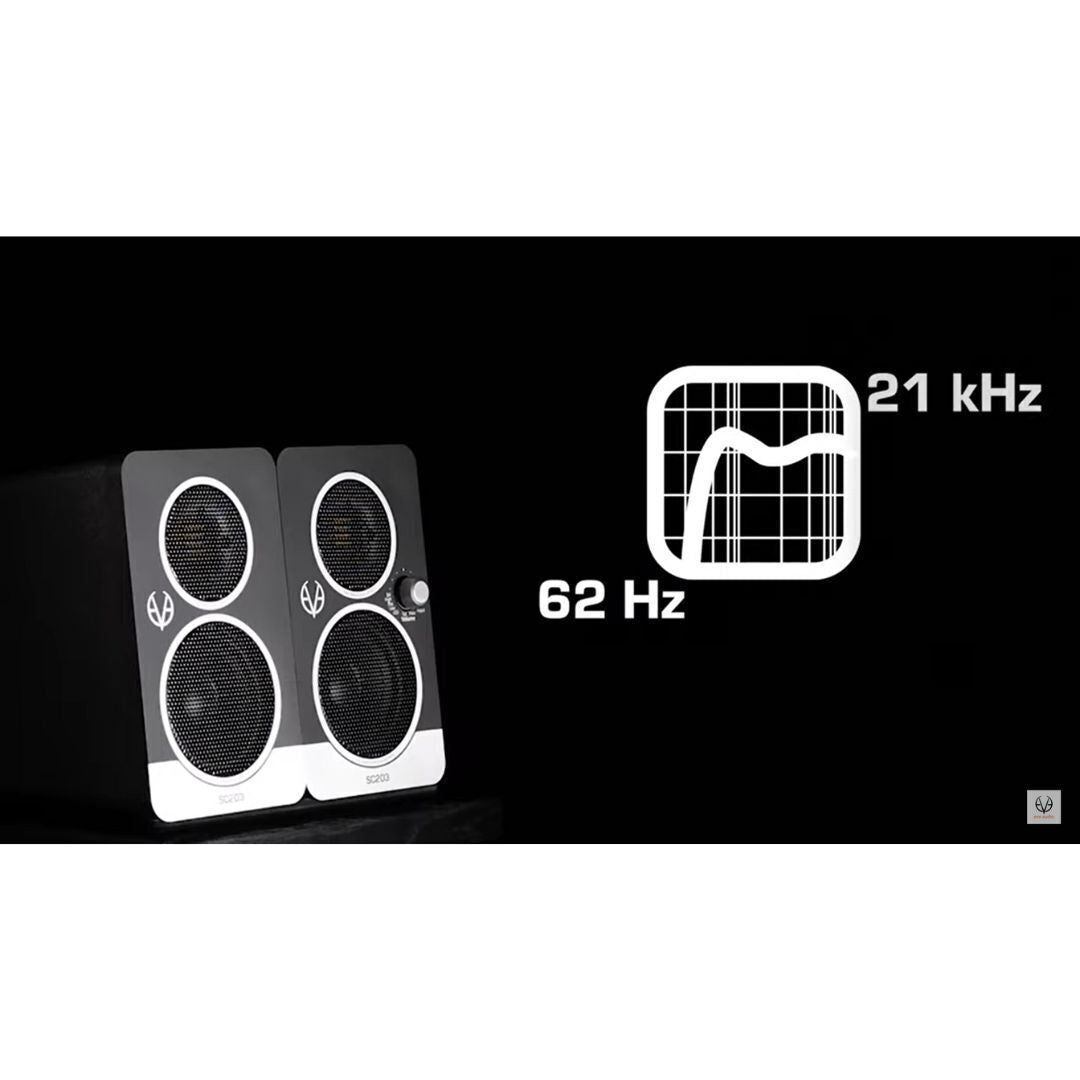 EVE Audio SC203 Master-Slave Compact Active Speakers for Detailed Sound (Pair)