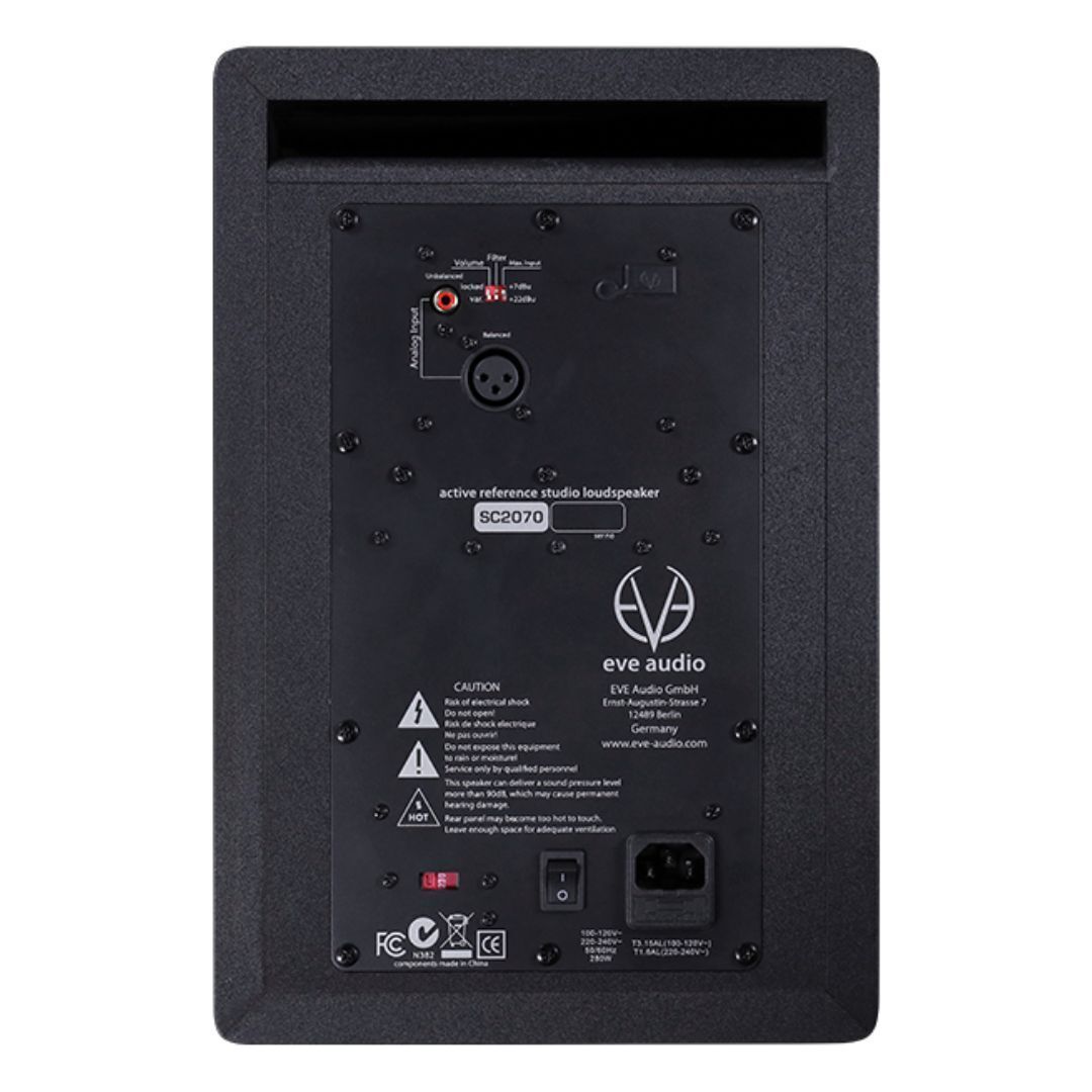EVE Audio SC2070 2-Way 7 in. + XL AMT 250W Active Monitor for Nearfield,Midfield