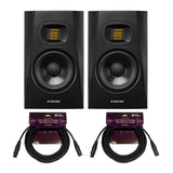Adam Audio T7V 7 Inch Powered Studio Monitor Pair with 25 Feet XLR Cables