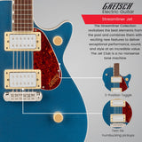 Gretsch Streamliner Jet Club Single-Cut Electric Guitar (Dark Denim) Bundle