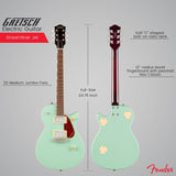 Gretsch Streamliner Jet Club Single-Cut Electric Guitar (Mint Metallic) Bundle
