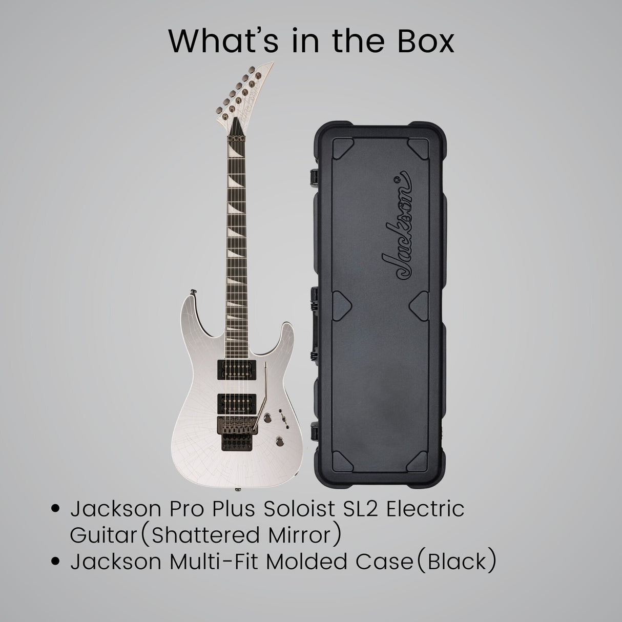 Jackson Pro Plus Series Soloist SL2 Electric Guitar (Shattered Mirror) with Case