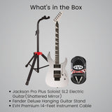 Jackson Pro Plus Series Soloist SL2 Electric Guitar (Shattered) with Accesories
