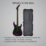 Jackson Pro Plus Series Soloist SL2 Electric Guitar (Bruised Crackle) Bundle
