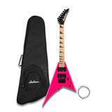 Jackson JS Series Rhoads Minion JS1X Neon Pink Electric Guitar Bundle