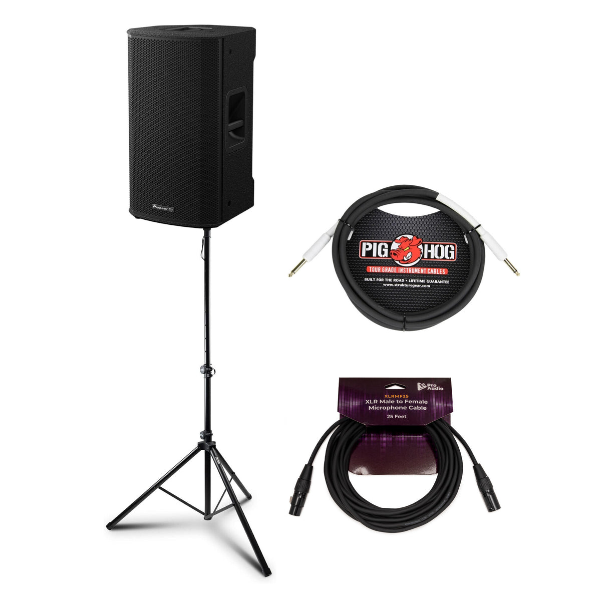 Pioneer DJ XPRS122 12 in. Active 2-Way Loudspeaker with Tripod Speaker Stand