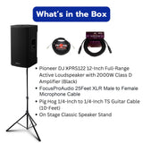 Pioneer DJ XPRS122 12 in. Active 2-Way Loudspeaker with Tripod Speaker Stand