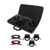 Pioneer DJ DDJ-FLX10 4-Deck/4-Channel DJ Controller with Case and Cables Kit