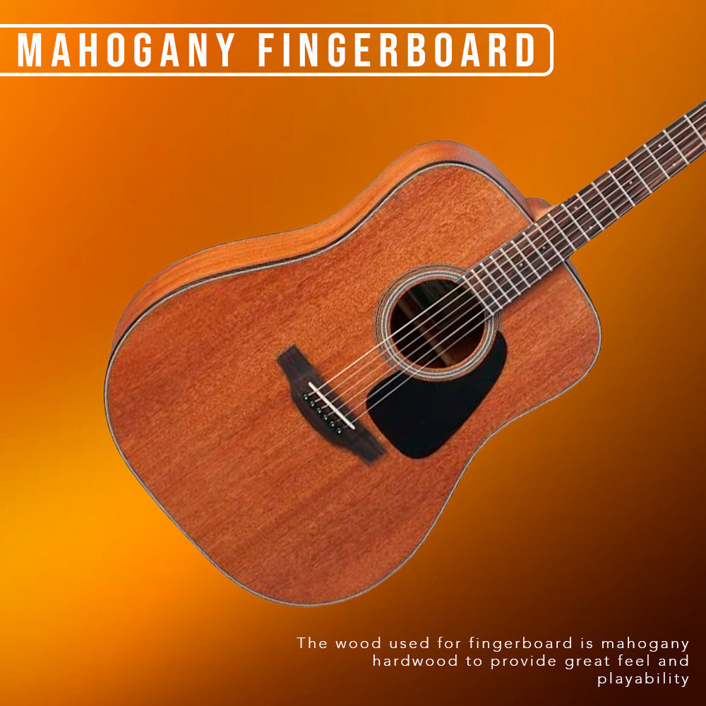 Takamine GD11M Dreadnought Acoustic Guitar, Natural Satin Finish with Gigbag