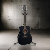Takamine GD30-BLK Dreadnought Acoustic Guitar, Black with Gigbag
