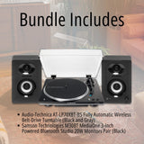 Audio-Technica AT-LP70XBT-BS Fully Automatic Belt-Drive Bluetooth Turntable Kit