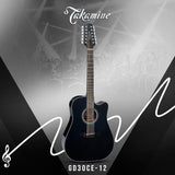 Takamine G Series GD30CE-12 12-String Acoustic-Electric Guitar with Case