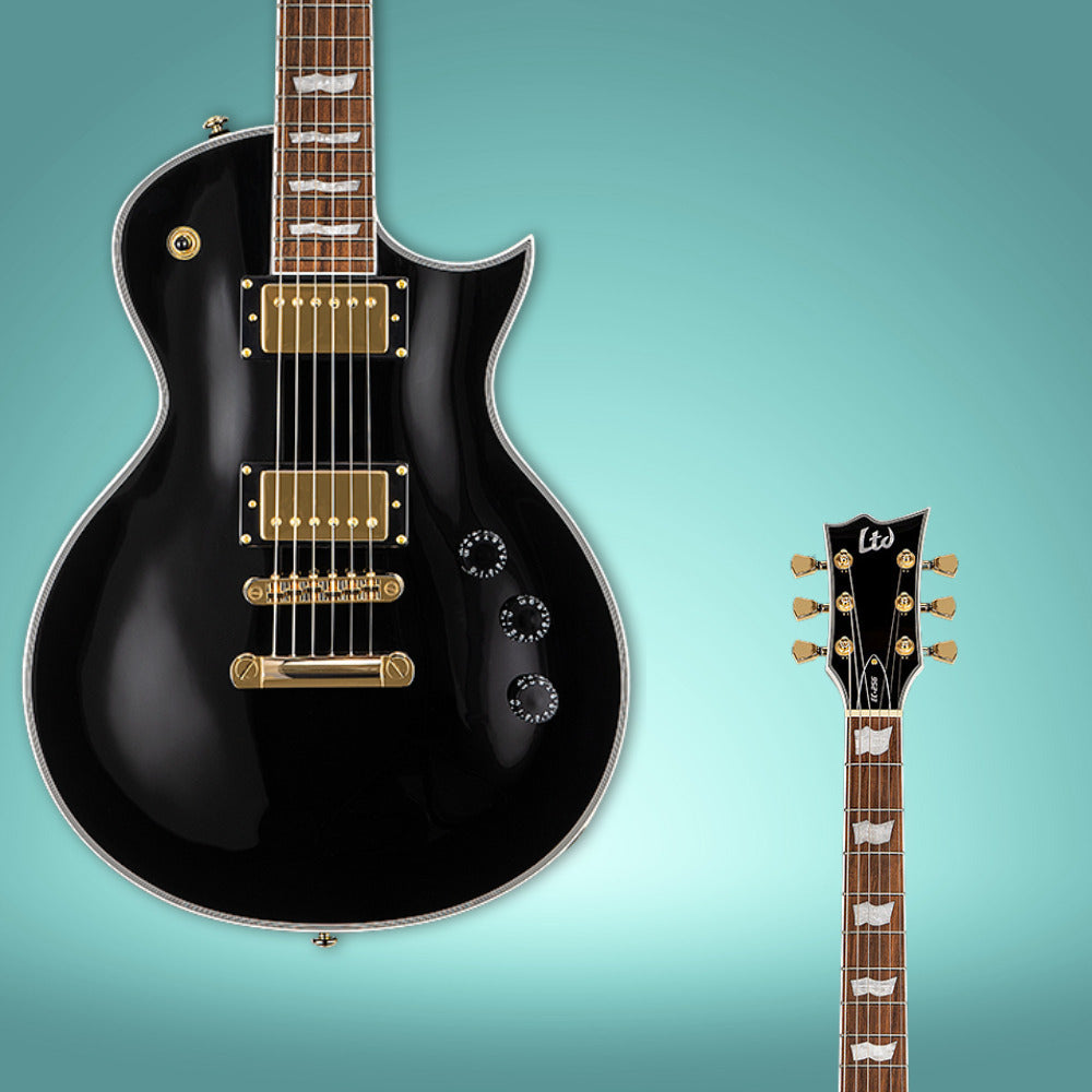 ESP LTD Eclipse EC-256 - Black with Stand, String and Tuner