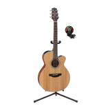 Takamine GN20CE-NS NEX Acoustic-Electric Guitar with stand and tuner