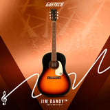 Gretsch Jim Dandy Dreadnought Acoustic Guitar - Rex Burst with Gig Bag and Stand