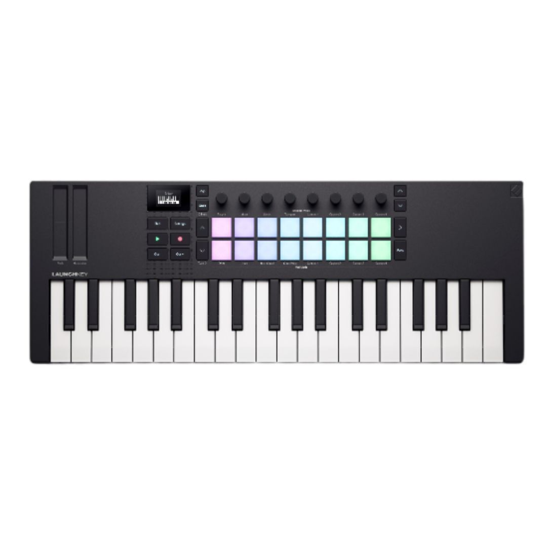 Novation Launchkey Mini 37 MK4 37 Mini-Key USB Compact DAW Keyboard Controller with Ableton Live