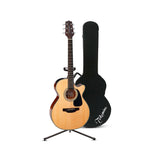 Takamine GF30CE-NAT FXC Cutaway Acoustic-Electric Guitar with Case and stand