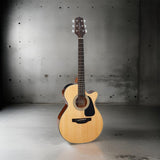 Takamine GF30CE-NAT FXC Cutaway Acoustic-Electric Guitar with Case and stand