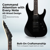 ESP LTD Kirk Hammett Signature KH-202 - Black with Stand, Tuner and Strings