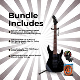 ESP LTD Kirk Hammett Signature KH-202 - Black with Stand, Tuner and Strings