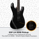 ESP LTD Kirk Hammett Signature KH-202 - Black with Stand, Tuner and Strings