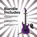 ESP LTD Kirk Hammett Signature KH-602 (Purple) with Stand, Tuner and Strings