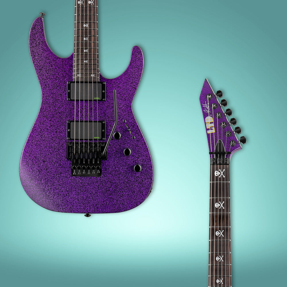 ESP LTD Kirk Hammett Signature KH-602 (Purple) with Stand, Tuner and Strings
