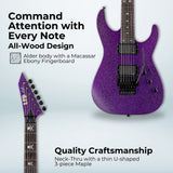 ESP LTD Kirk Hammett Signature KH-602 (Purple) with Stand, Tuner and Strings