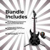 ESP LTD Kirk Hammett Signature Demonology - Black with Stand, Tuner and Strings
