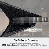 ESP LTD KH-V Kirk Hammett Signature Electric Guitar (Black) with Accessories