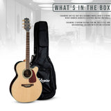 Takamine GN71CE-NAT Nex Cutaway Acoustic-Electric Guitar, Natural with Gig Bag