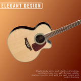 Takamine GN71CE-NAT Nex Cutaway Acoustic-Electric Guitar, Natural with Gig Bag