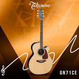 Takamine GN71CE-NAT Nex Cutaway Acoustic-Electric Guitar, Natural with Gig Bag