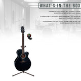 Takamine G Series GN30CE NEX Acoustic-Electric Guitar Black with stand and tuner