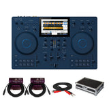 AlphaTheta Omnis Duo All-In-One Portable DJ System, Flight Case and Cables Kit