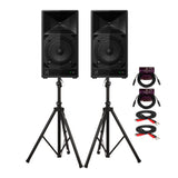 AlphaTheta Wave-Eight 110W 8 in. Portable DJ Speaker (Pair) Bundle