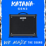 BOSS Katana Gen 3 50W 1x12-in Combo Guitar Amplifier with Instrument Cable