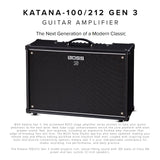 BOSS KTN-212-3 Katana Gen 3 100W 2x12 Inch Combo Guitar Amplifier Bundle