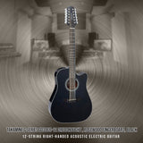Takamine GD30CE 12 12 String Right Hand Acoustic Electric Guitar Bundle