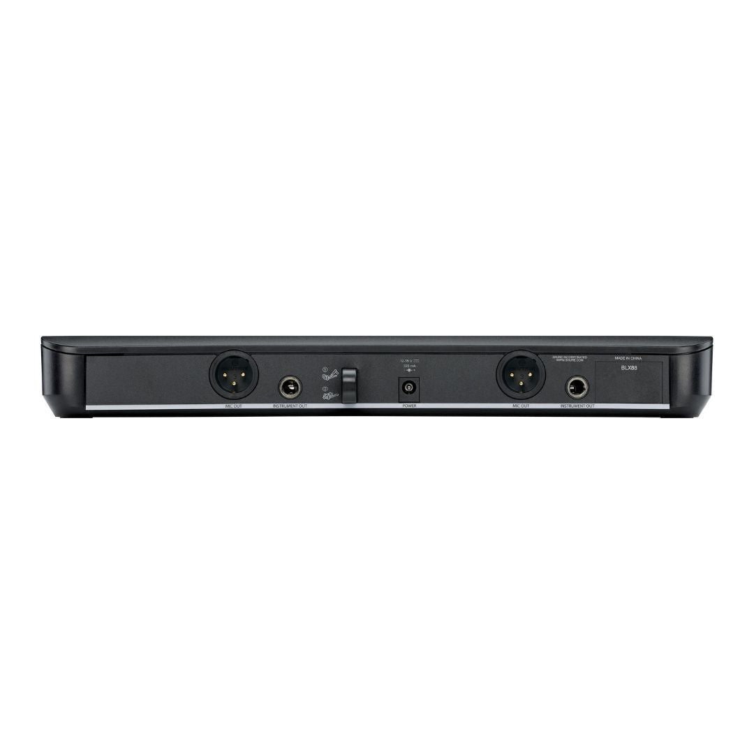Shure BLX88 Dual Analog Wireless Receiver for BLX System w Frequency QuickScan