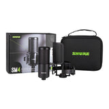 Shure SM4 Studio Recording Microphone Kit, XLR Home Studio Condenser Mic Bundle